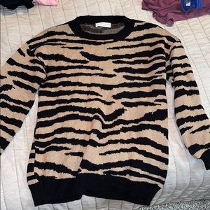 zebra sweater